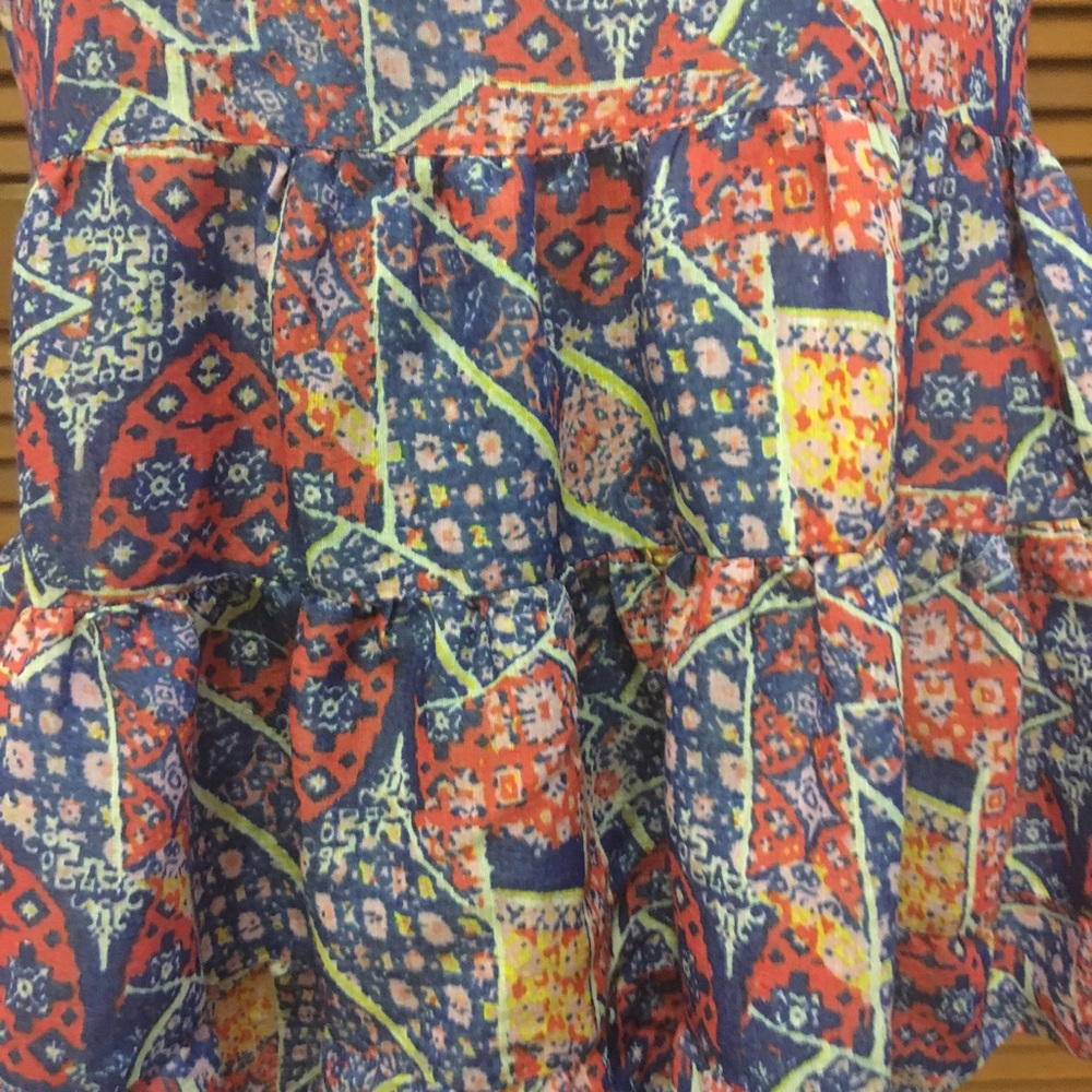 Derek Heart plus size patchwork pattern top 3X - Picture 3 of 6